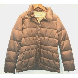 CALVIN KLEIN Ladies Size Petite Small, Puffer Brown Ombre Coat, Lined, $169